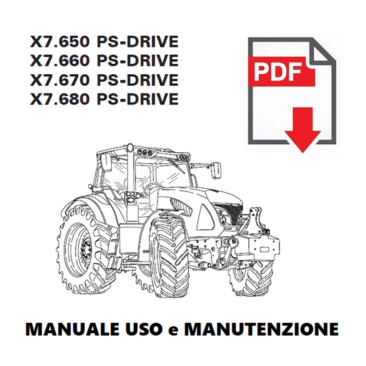 McCORMICK X7.660 PS-DRIVE Manuale uso manutenzione Libretto istruzioni trattore