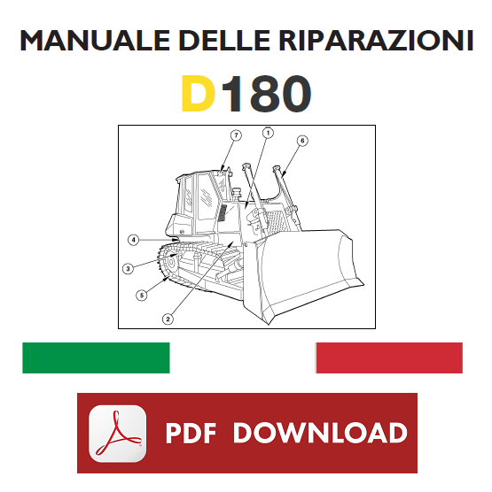 New Holland D180 Dozer Manuale officina Istruzioni per le riparazioni ITALIANO