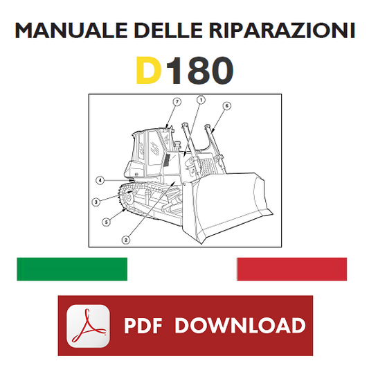 New Holland D180 Dozer Manuale officina Istruzioni per le riparazioni ITALIANO