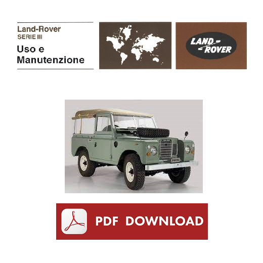 LAND ROVER SERIE III 3 Manuale uso manutenzione Libretto istruzioni ITA (1977)