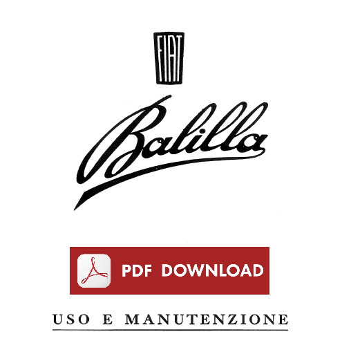 Fiat Balilla mod. 508 Manuale uso manutenzione Libretto istruzioni 1934
