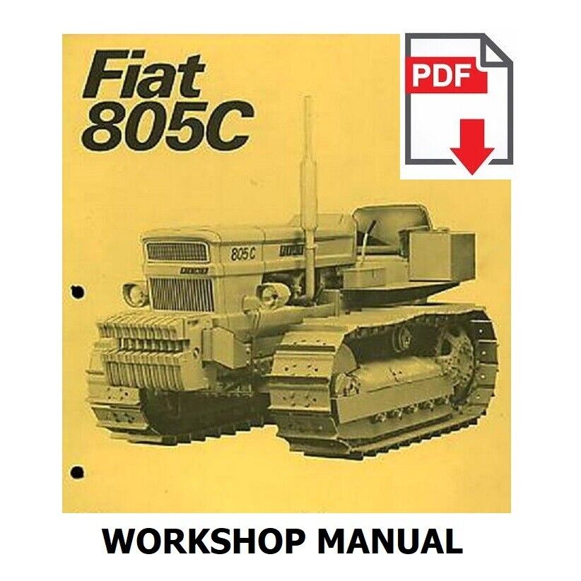 Tractor FIAT 805C Workshop service manual repair instructions ENGLISH