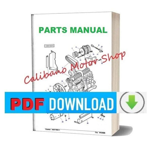 JOHN DEERE model 50 Tractor Catalogo ricambi Manuale parti esplosi SPARE PARTS