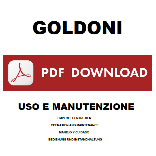 GOLDONI 1030 1040 1055 serie 1000 Manuale Uso Manutenzione libretto istruzioni