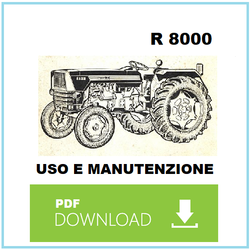 Trattore LANDINI R8000 DT Manuale uso manutenzione libretto istruzioni ITALIANO