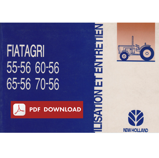 FIAT Fiatagri 55-56 60-56 65-56 70-56 Manuale uso manutenzione libro istruzioni