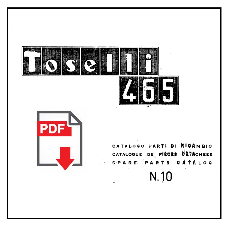 AGRIFULL TOSELLI 465 - 465L Catalogo ricambi manuale parti esplosi trattore 