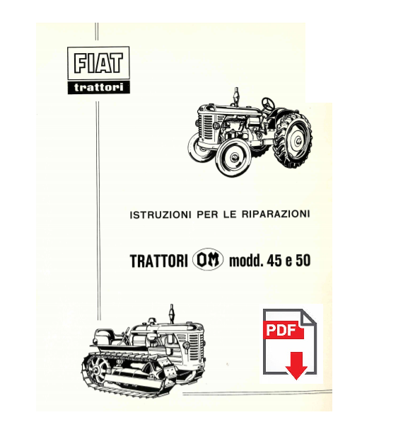 FIAT OM 50C 50CI 50R Manuale officina Istruzioni riparazione assistenza trattore