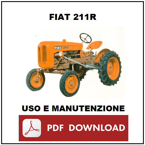 FIAT 211R e derivati Manuale uso manutenzione Libretto istruzioni trattore ITA