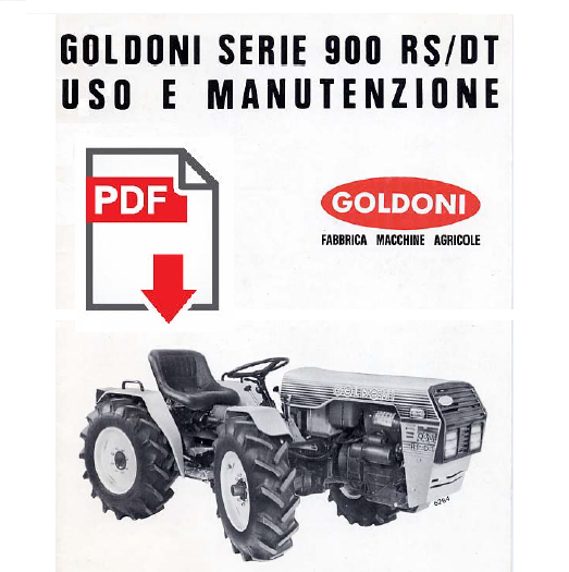 GOLDONI serie 900 RS DT Manuale uso manutenzione Libretto istruzioni 926 932 933