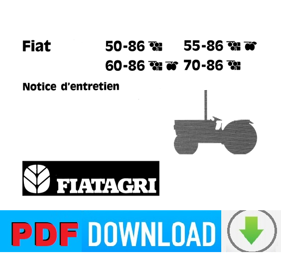 FIAT Fiatagri 50-86 55-86 60-86 70-86 Manuale uso manutenzione istruzioni FRA