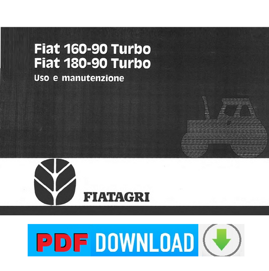 Trattore FIAT Fiatagri 160-90 Turbo Manuale uso manutenzione libretto istruzioni