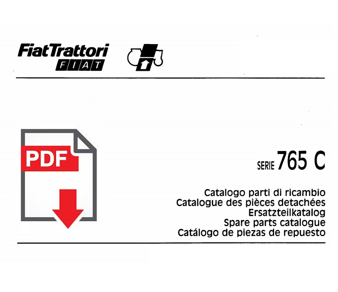 Catalogo ricambi Trattore FIAT serie 765C manuale parti esplosi SPARE PARTS BOOK