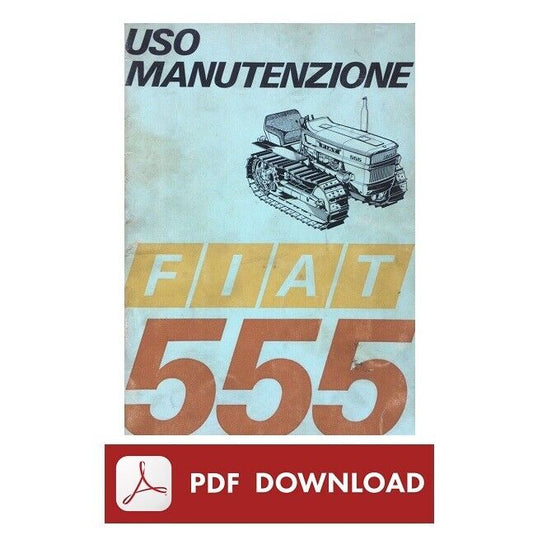 trattore FIAT 555 cingoli Manuale uso e manutenzione Libretto istruzioni ITA
