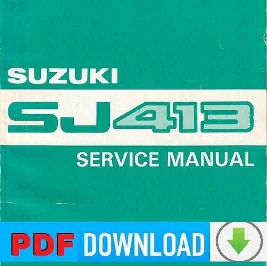 SUZUKI SAMURAI / JIMNY SJ413 Workshop Service Manual Repair Manuale officina ENG