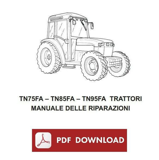 New Holland TN75FA Manuale officina istruzioni riparazione trattore TNF-A