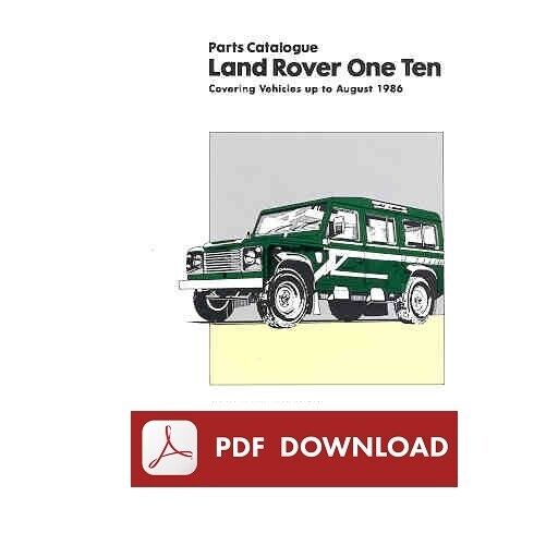 Land Rover One Ten / Defender 110 Catalogo ricambi Manuale parti SPARE PARTS