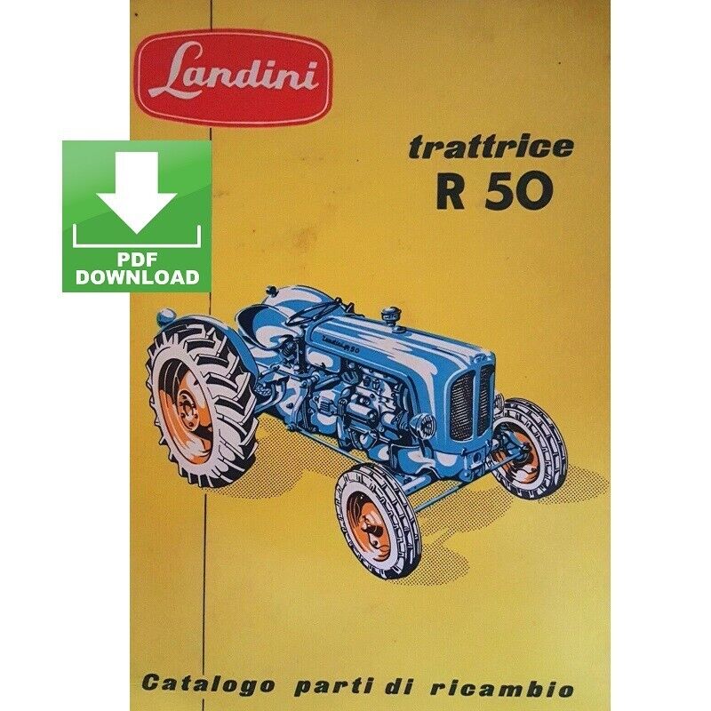 trattore LANDINI R50 Catalogo ricambi libretto Manuale parti esplosi trattrice