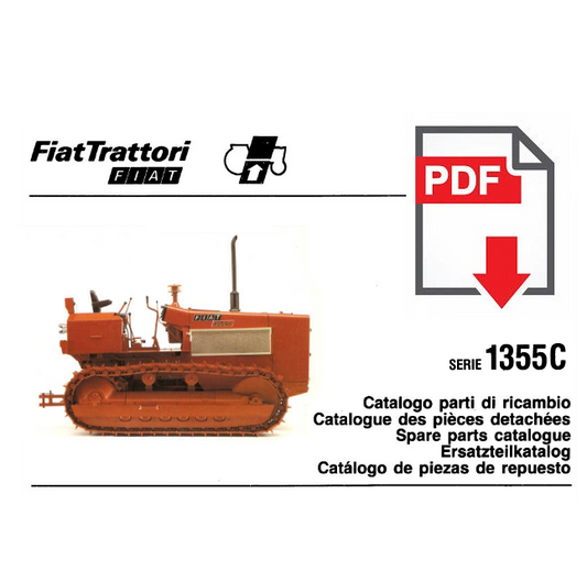 Catalogo ricambi trattore FIAT FIATAGRI 1355C manuale parti esplosi SPARE PARTS