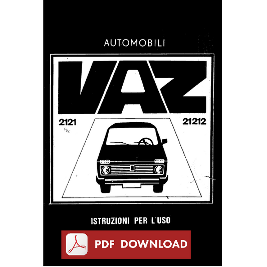 LADA Niva VAZ-2121 VAZ-21212 Manuale uso manutenzione Libretto istruzioni ITA