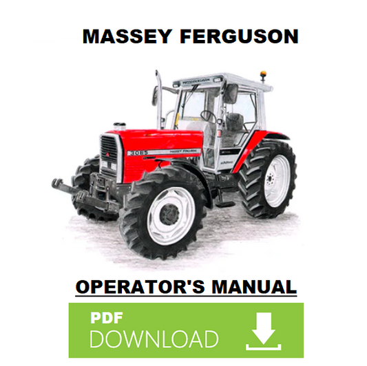 MASSEY FERGUSON 3085 Manuale uso manutenzione Libretto istruzioni trattore ENG