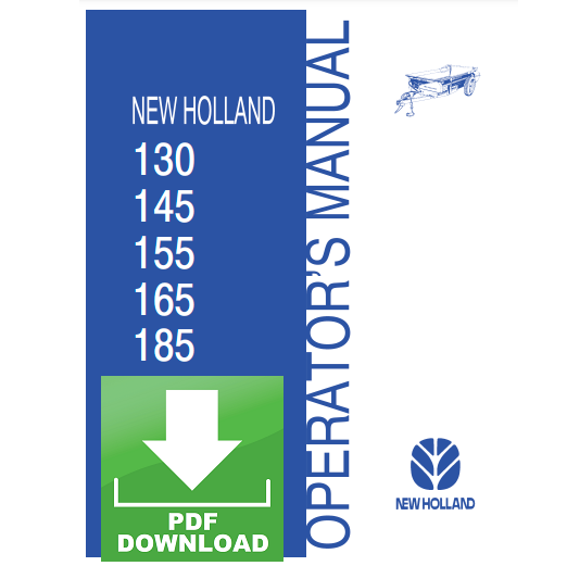 carrello New Holland 130 145 155 165 185 Operators manual User instructions