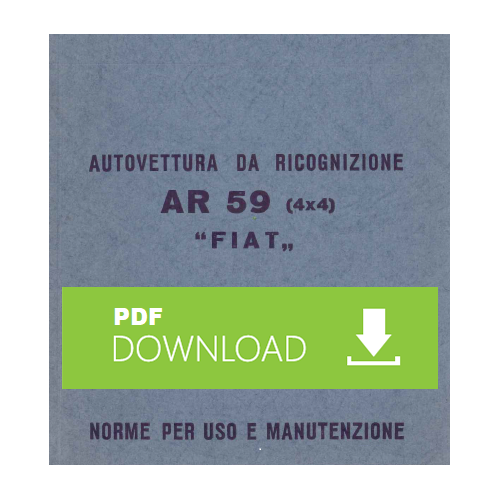 Fiat Campagnola 4x4 AR59 Manuale uso manutenzione Libretto istruzioni ITALIANO