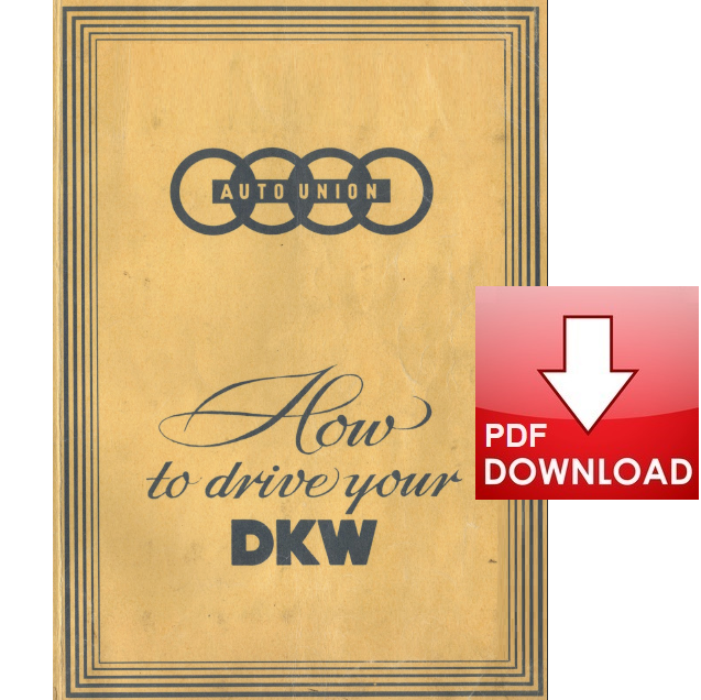 DKW 3 = 6 Owner's book Use & Maintenance handbook user manual Instructions ENG