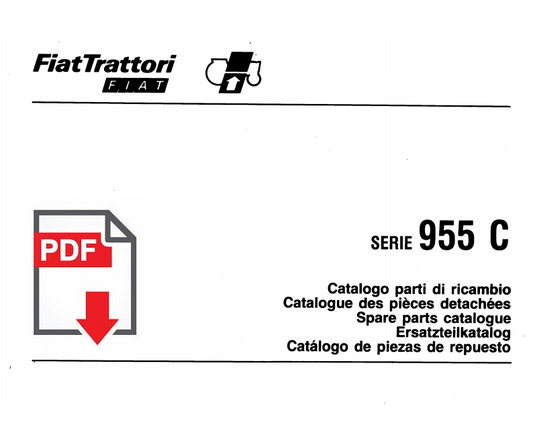 Catalogo ricambi Trattore FIAT serie 955C manuale parti esplosi SPARE PARTS BOOK