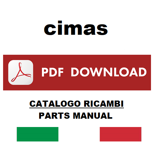 CIMAS 9.50 TURBO Terna Catalogo ricambi Manuale parti esplosi SPARE PARTS