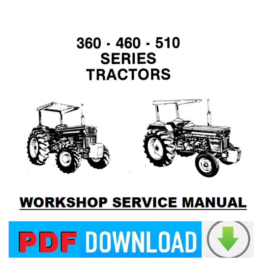 Tractor LONG 360 460 510 Workshop service manual repair instructions ENGLISH