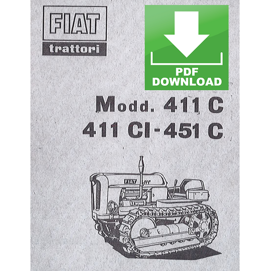 Trattore FIAT 411C 451C 411CI Catalogo ricambi Manuale parti esplosi SPARE PARTS