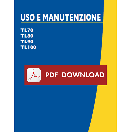 New Holland TL70 TL80 TL90 TL100 manuale uso manutenzione Libretto istruzioni IT