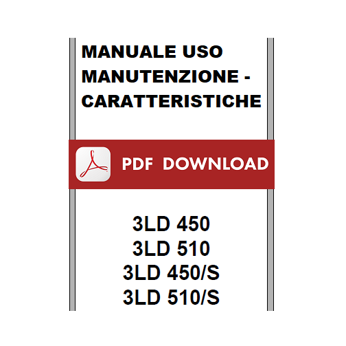 Lombardini serie 3LD 450 450/S 510 510/L Manuale uso manutenzione motore