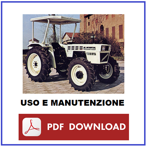 Lamborghini R603 - 603 DT Manuale uso manutenzione Libretto Istruzioni trattore