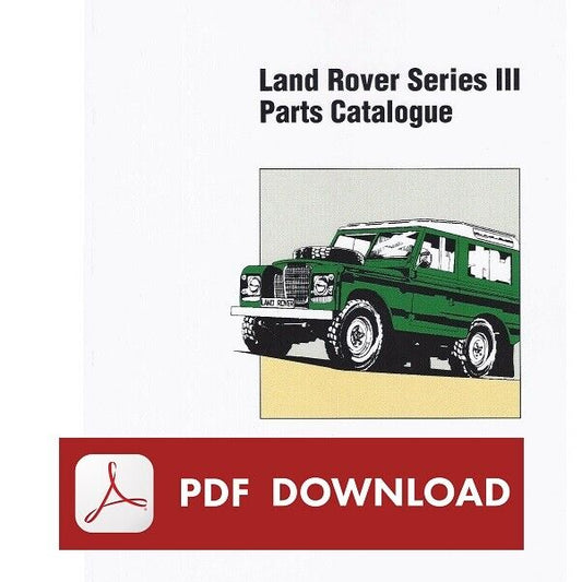 Catalogo ricambi LAND ROVER SERIE III 3 Manuale parti esplosi SPARE PARTS