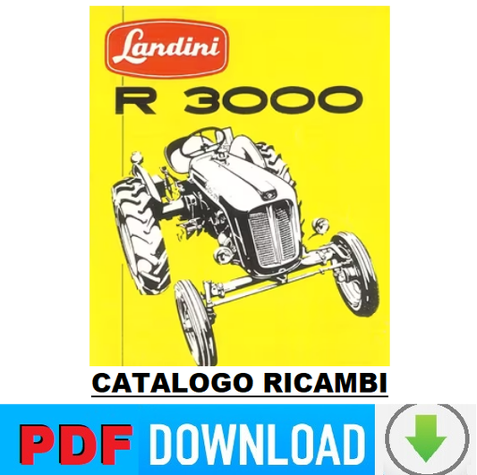 LANDINI R3000 Catalogo ricambi Manuale parti esplosi trattore ITALIANO