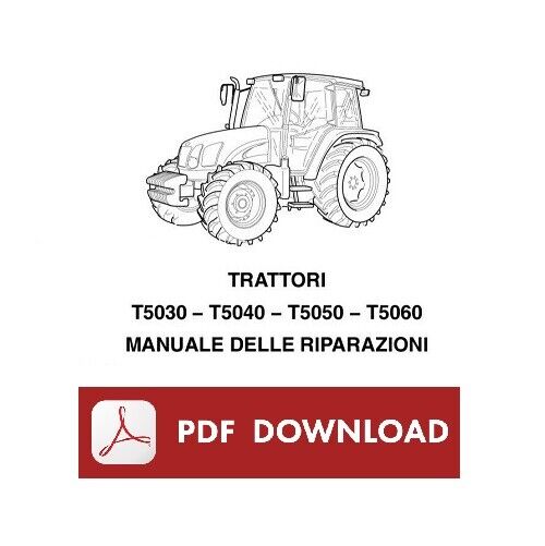 New Holland manuale officina T5030 T5040 T5050 T5060 istruzioni riparazione ITA