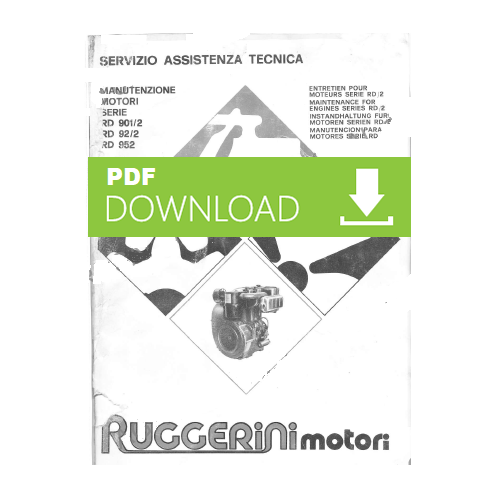 motore Ruggerini RD 901/2 Manuale uso manutenzione istruzioni catalogo ricambi