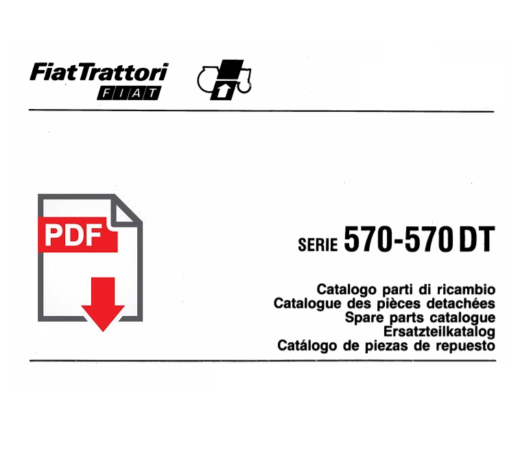 Catalogo ricambi trattore FIAT serie 570 DT Manuale parti esplosi SPARE PARTS 