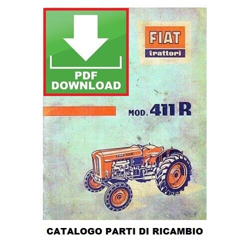 Fiat 411R Catalogo ricambi Manuale parti di ricambio esplosi trattore ITALIANO