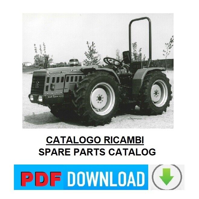 CARRARO serie 22 SUPERTIGRE Vigneto 7700 4x4 TT manuale esplosi Catalogo ricambi