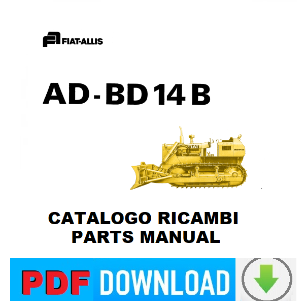 Fiatallis FIAT AD-BD14B Catalogo ricambi Manuale parti esplosi SPARE PARTS BOOK