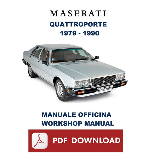 Maserati Quattroporte III (1979-1990) Manuale officina Istruzioni riparazione