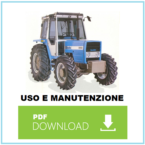 LANDINI 8550 2RM e 4RM Manuale uso manutenzione Libretto istruzioni trattore ITA