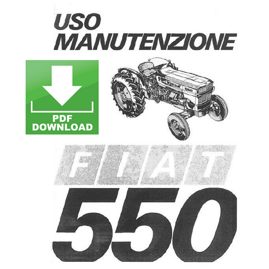 Trattore Fiat 550 Manuale Uso e Manutenzione Libretto Istruzioni ITALIANO