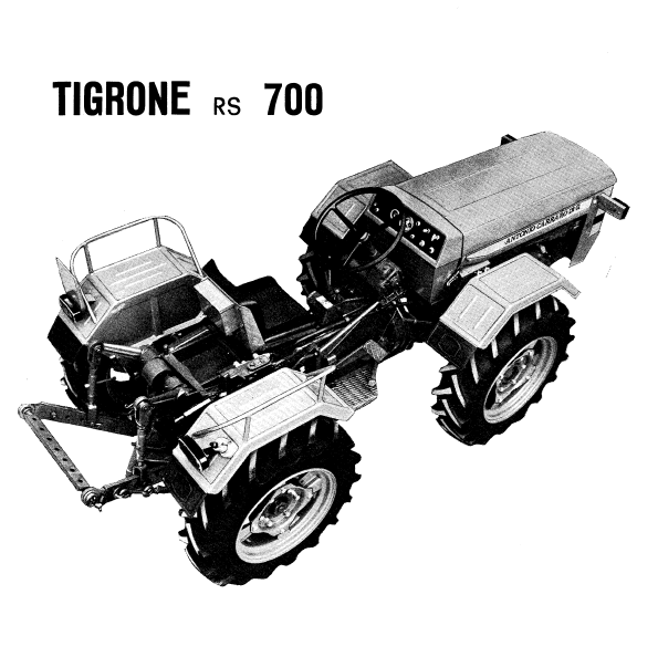 Carraro Tigrone ATLAS 700 RS Manuale Uso Manutenzione libro libretto istruzioni 