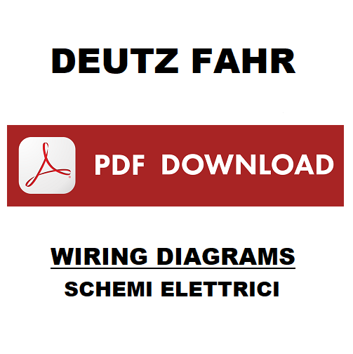 DEUTZ Agrotron 80 85 90 100 105 Manuale officina Workshop service WIRING DIAGRAM