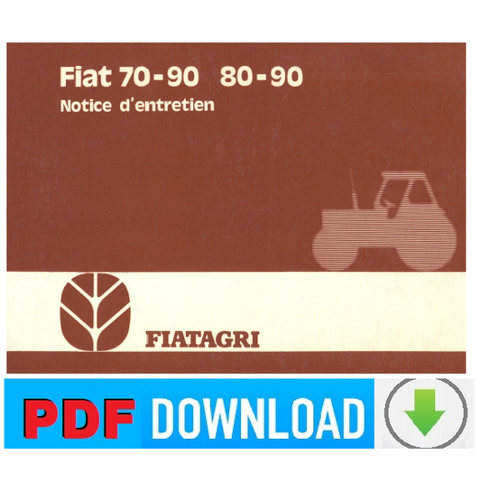 Fiatagri Fiat 70-90 80-90 Manuale Uso Manutenzione Libretto istruzioni FRANCESE