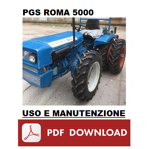 PGS ROMA 5000 trattore Manuale uso manutenzione Libretto istruzioni FRANCESE